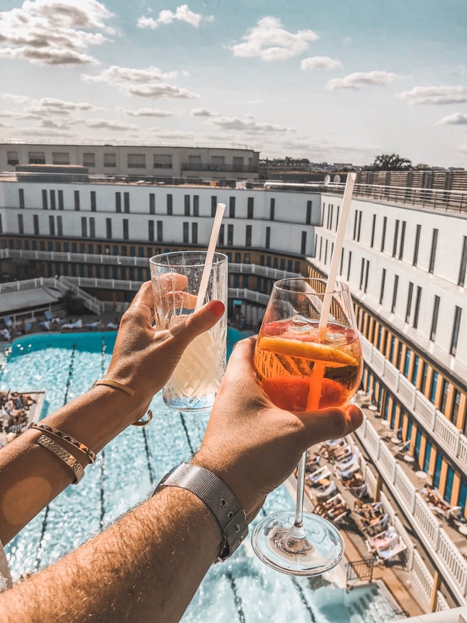 People Holding Glasses with drinks